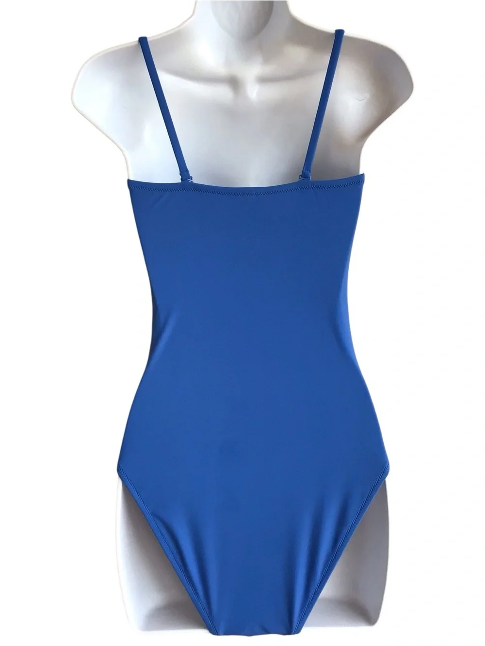 J Crew Blue Smocked One Piece Swimsuit  Size Small